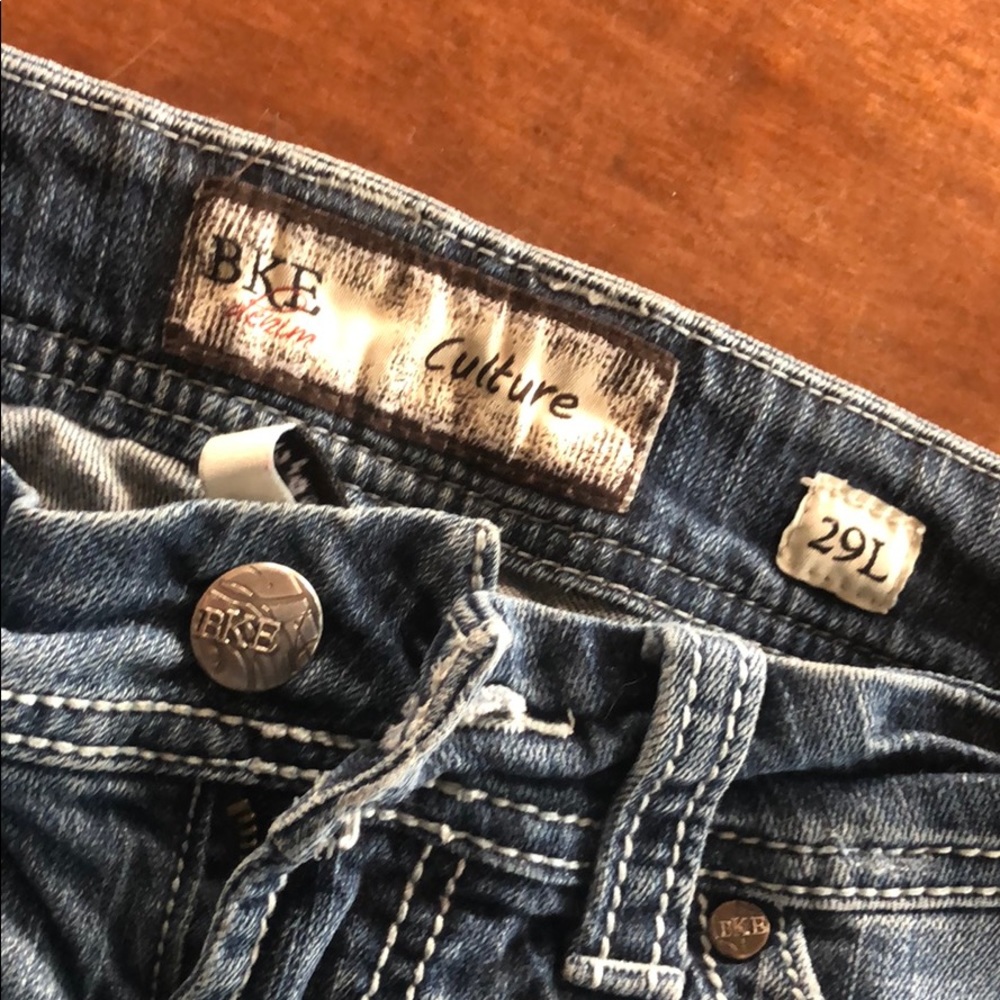 BKE denim bootcut jeans 29 long tall